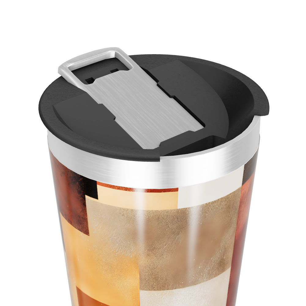 Copo Térmico - Estampado Geométrico Colorido