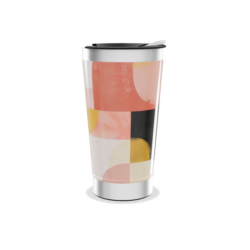 Copo Térmico - Estampado Geométrico Colorido