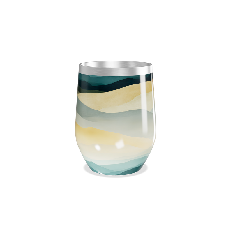 Copo Térmico Slim - Ondas Coloridas Inox