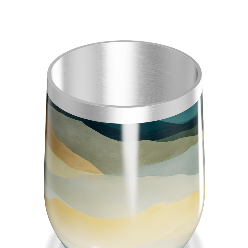 Copo Térmico Slim - Ondas Coloridas Inox