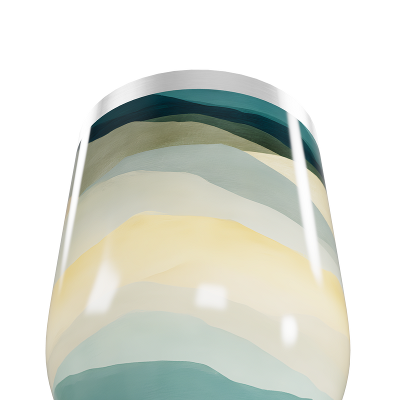 Copo Térmico Slim - Ondas Coloridas Inox