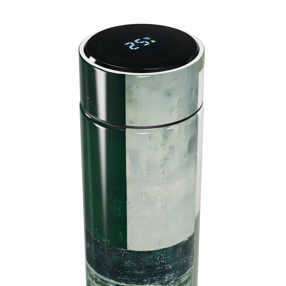 Garrafa Térmica Touch - Verde com Display LED