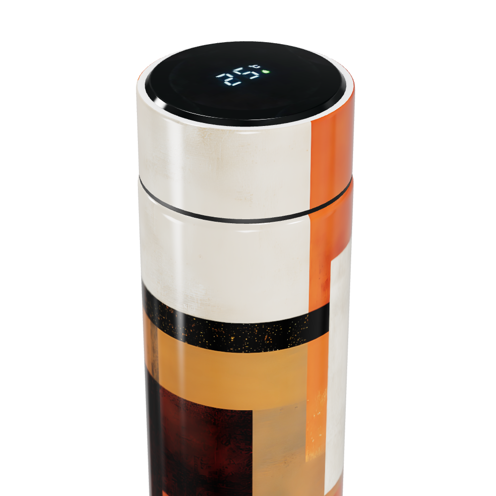 Garrafa Térmica Touch - Estampa Geométrica Colorida