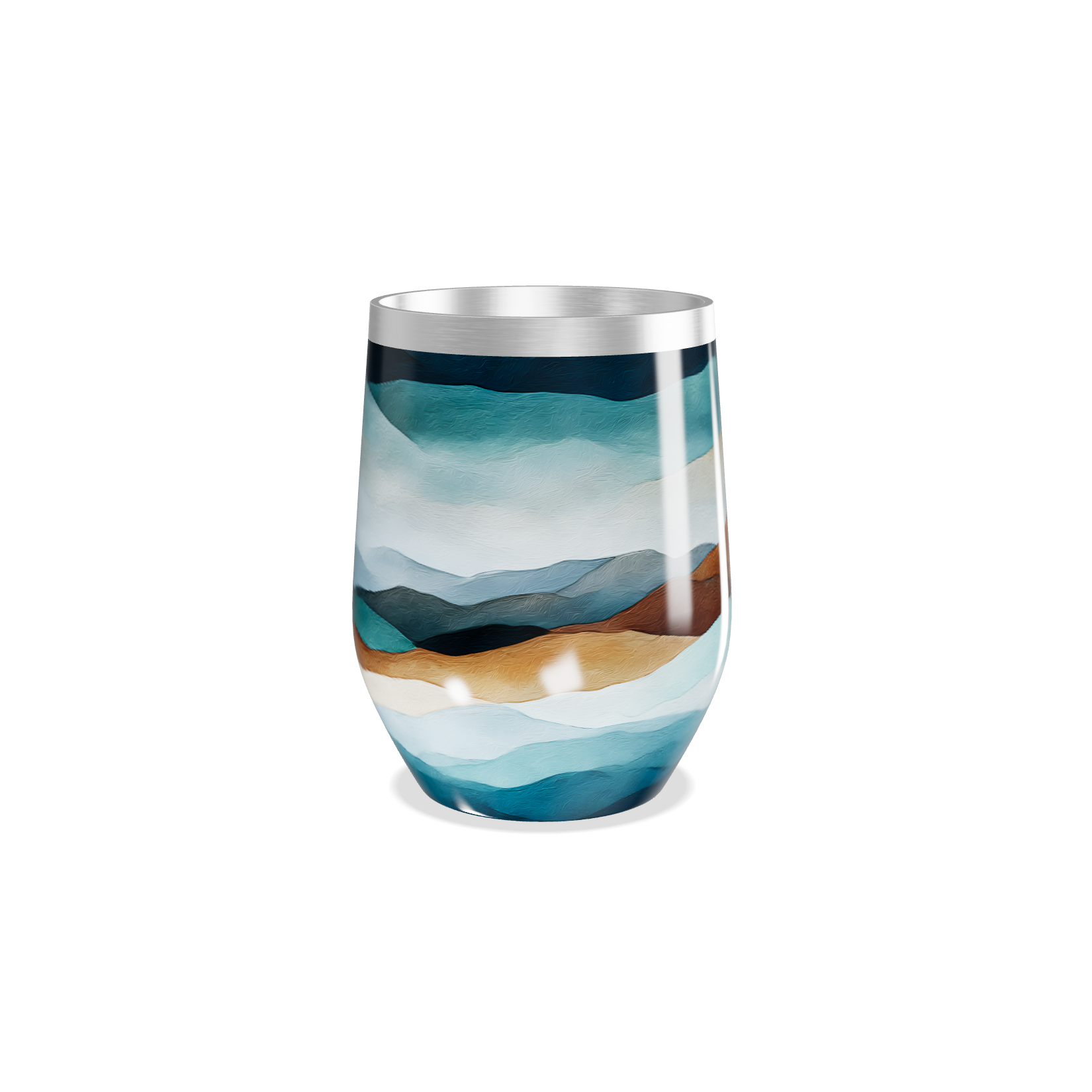 Copo Térmico Slim - Estampa Montanhas Coloridas