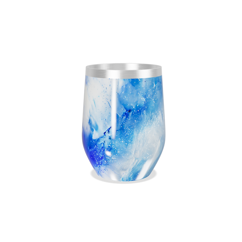 Copo Térmico Slim - Azul Marmorizado Inox