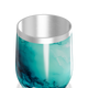 Copo Térmico Slim - Mármore Turquesa Aço Inox