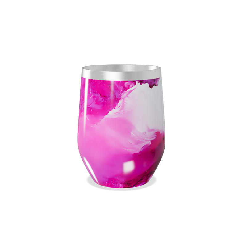 Copo Térmico Slim - Rosa Marmorizado Inox