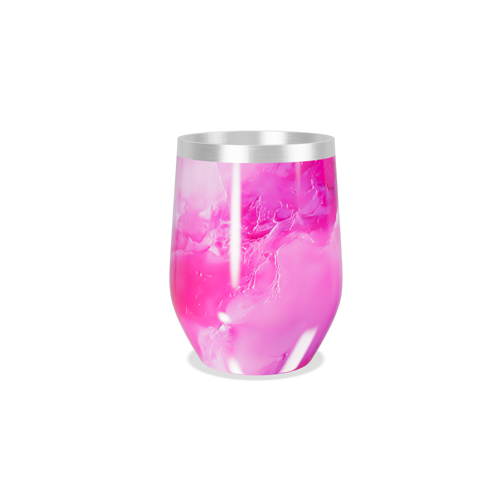 Copo Térmico Slim - Rosa Marmorizado Inox