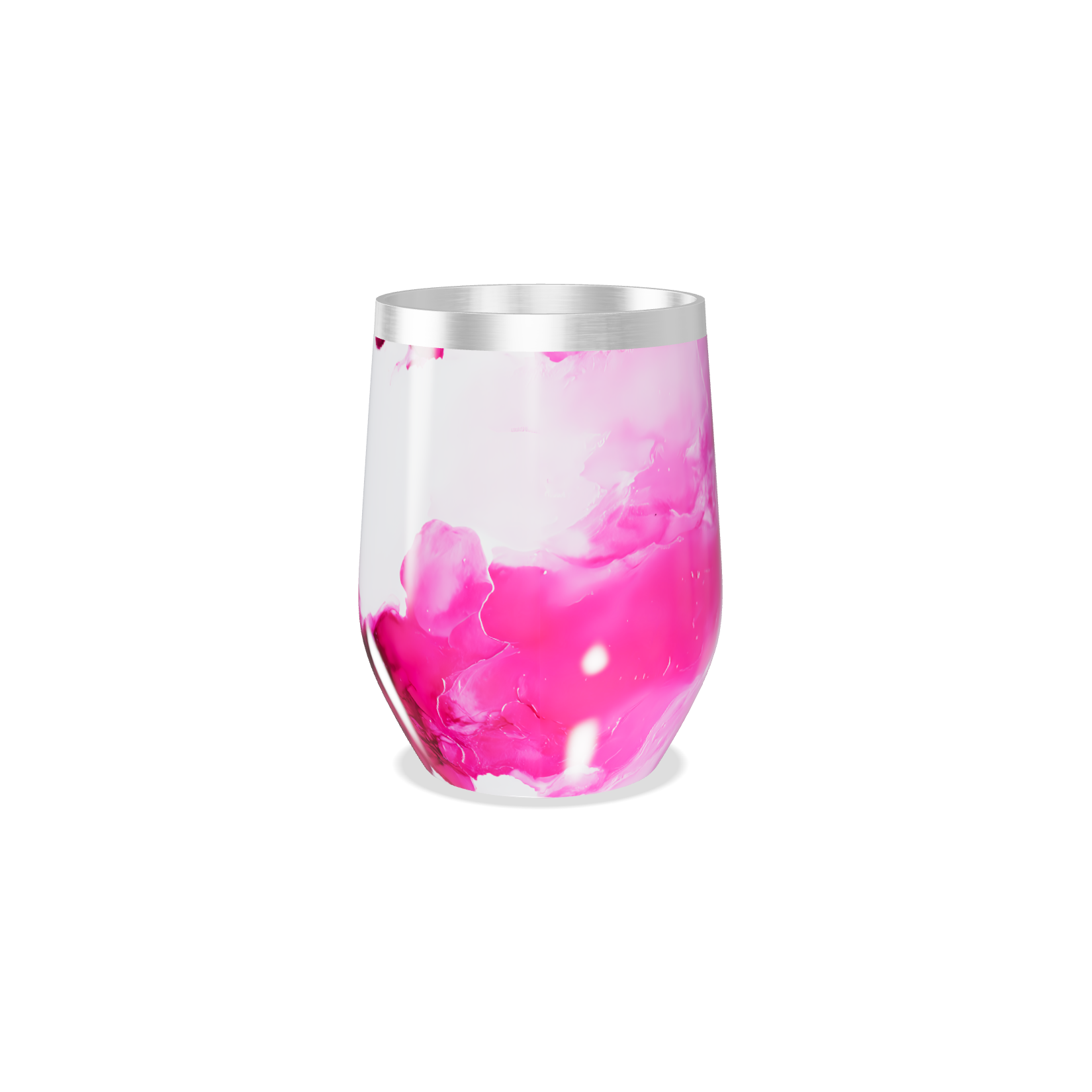 Copo Térmico Slim - Rosa Marmorizado Inox