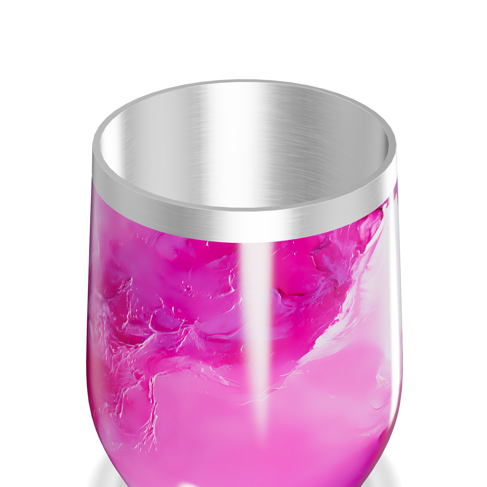 Copo Térmico Slim - Rosa Marmorizado Inox