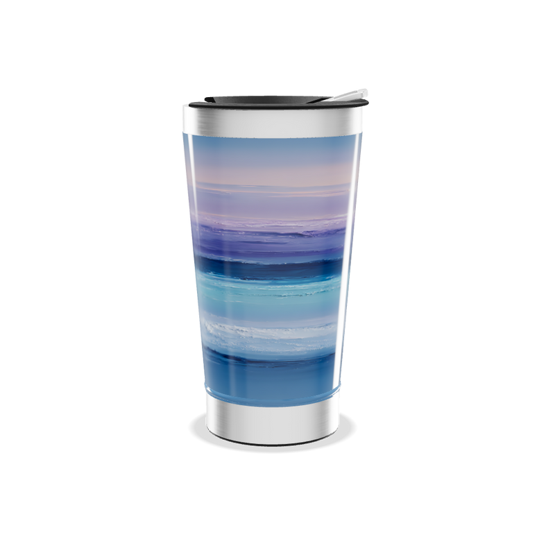 Copo Térmico - Estampa Azul e Roxa