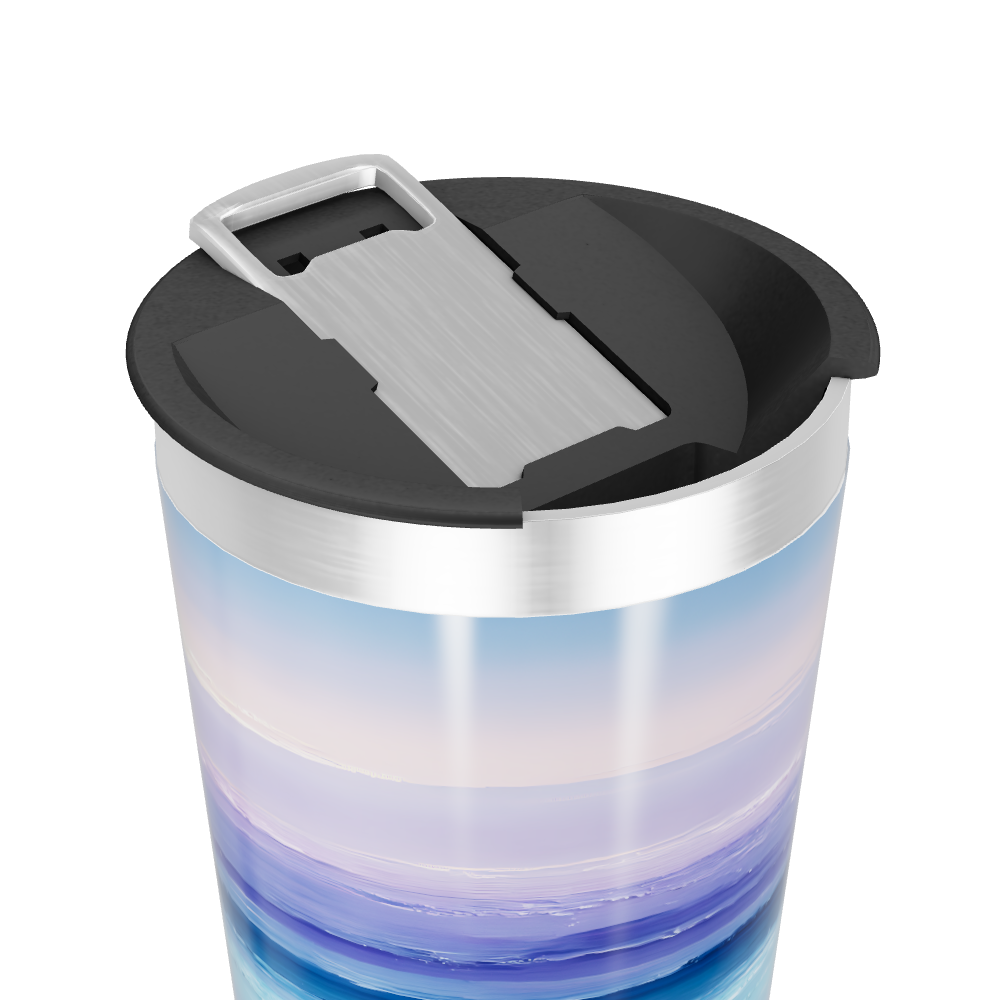 Copo Térmico - Estampa Azul e Roxa