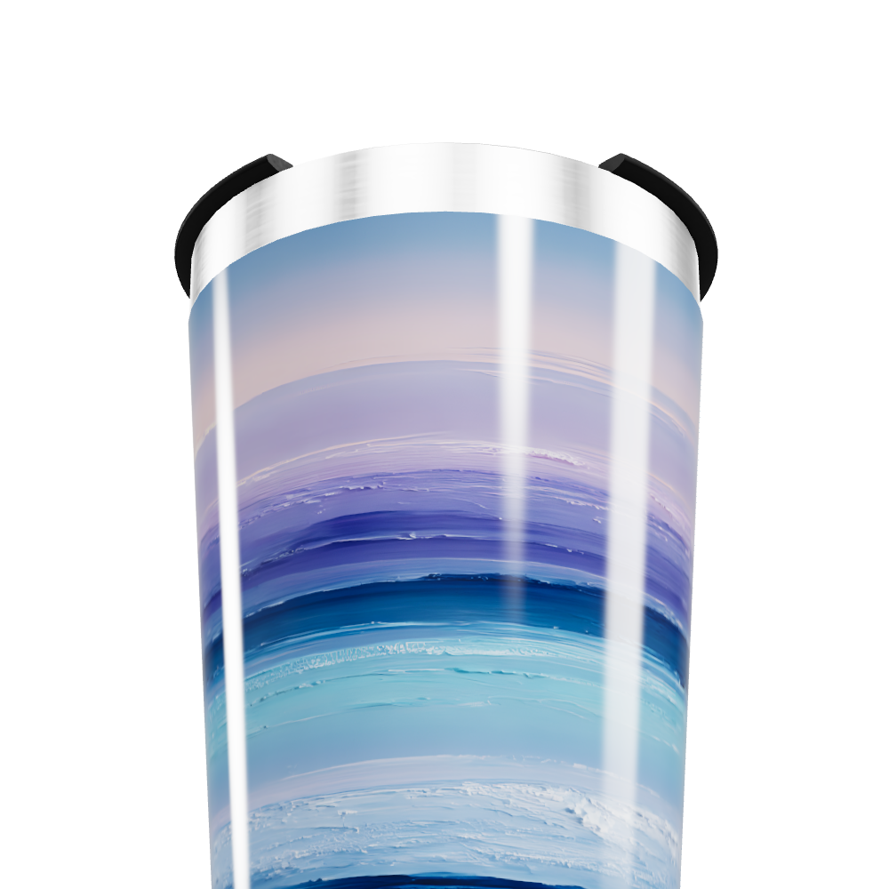 Copo Térmico - Estampa Azul e Roxa