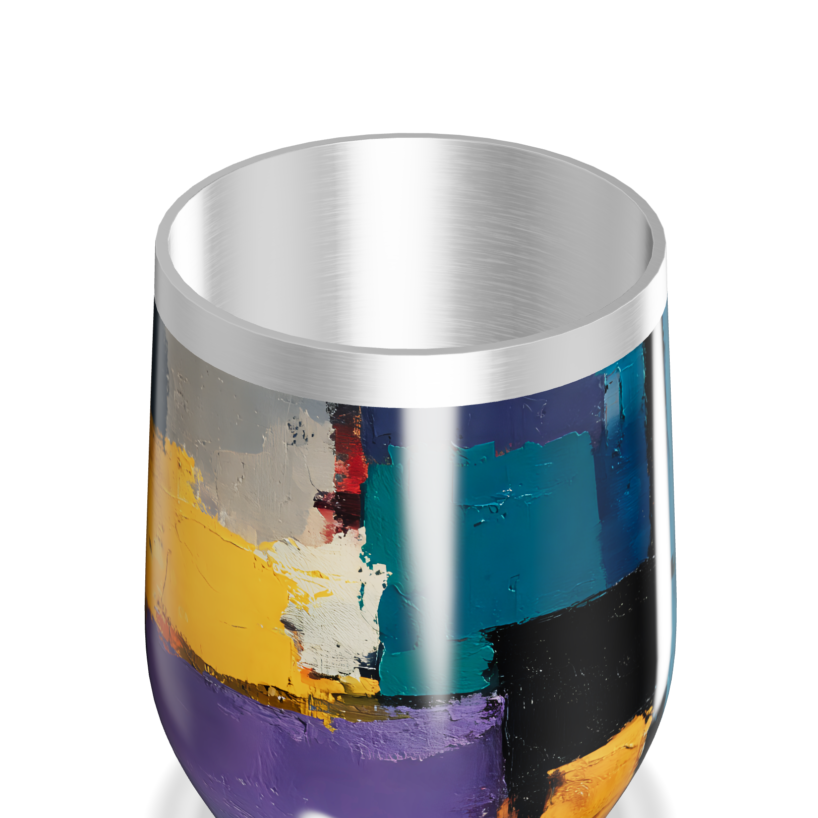 Copo Térmico Slim - Estampa Abstrata Colorida