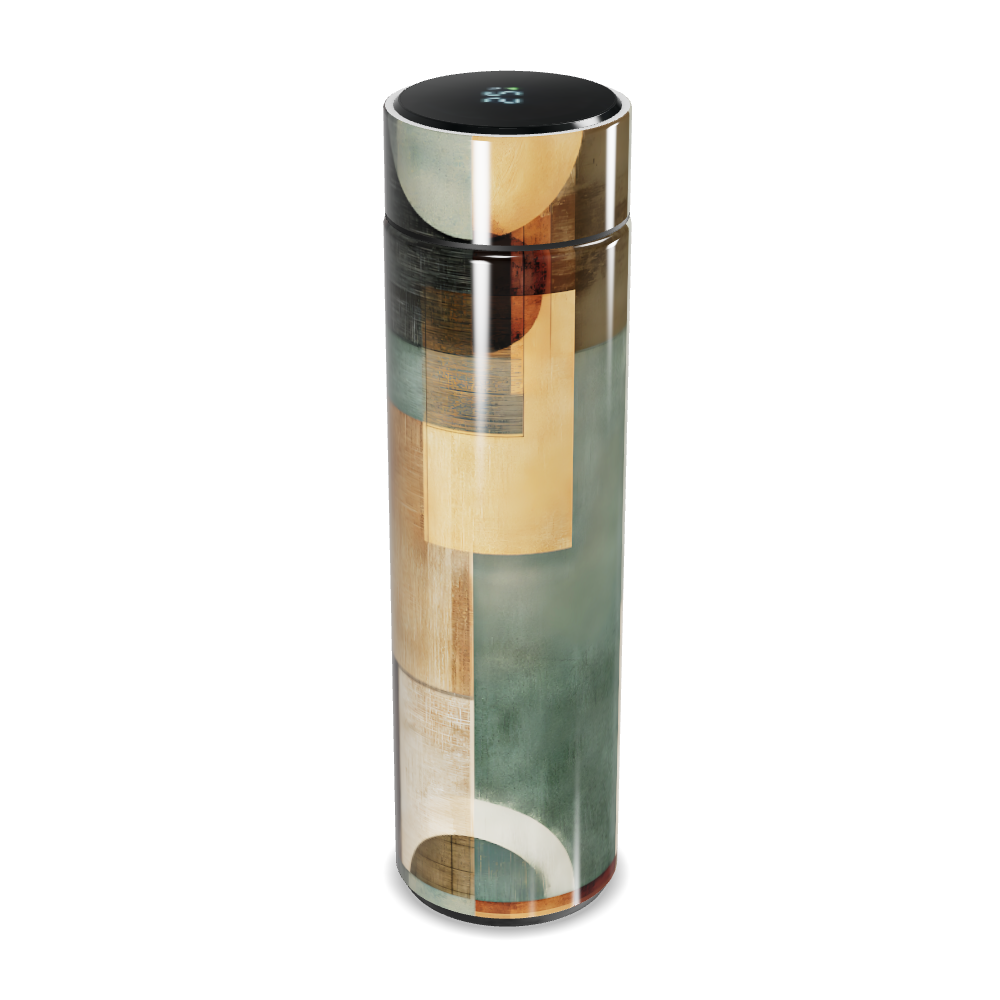 Garrafa Térmica Touch - Estampa Geométrica Colorida