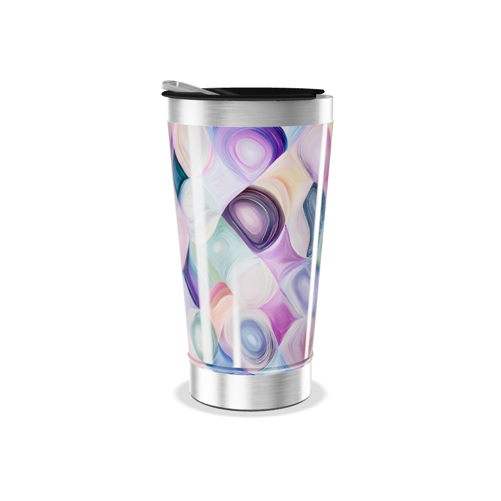 Copo Térmico - Estampa Colorida Abstrata