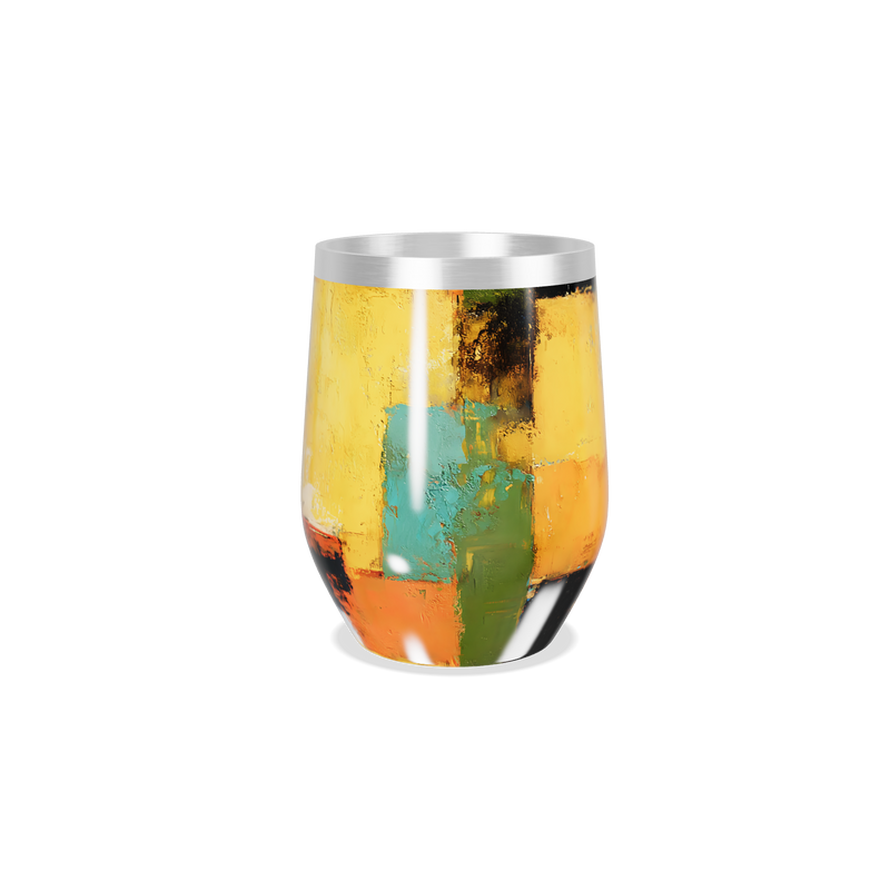 Copo Térmico Slim - Arte Abstrata Colorida
