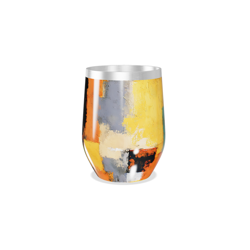 Copo Térmico Slim - Arte Abstrata Colorida