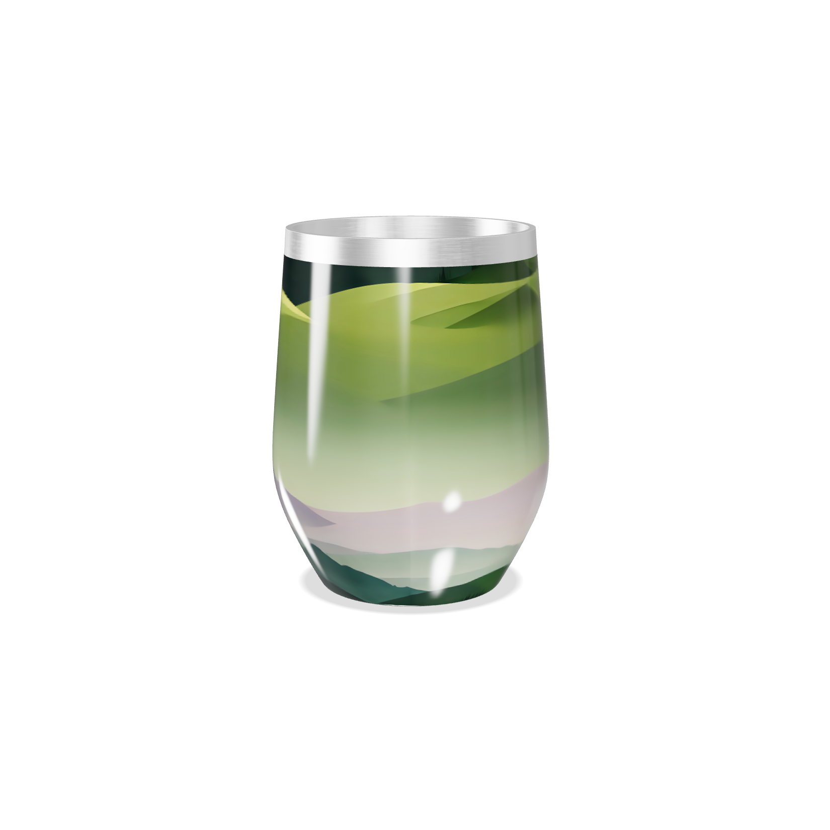 Copo Térmico Slim - Verde Degradê Inox