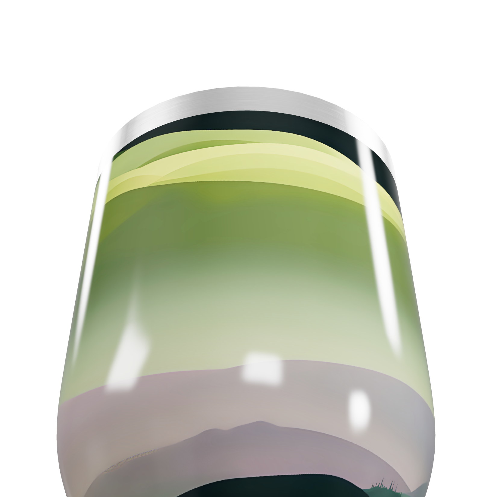 Copo Térmico Slim - Verde Degradê Inox