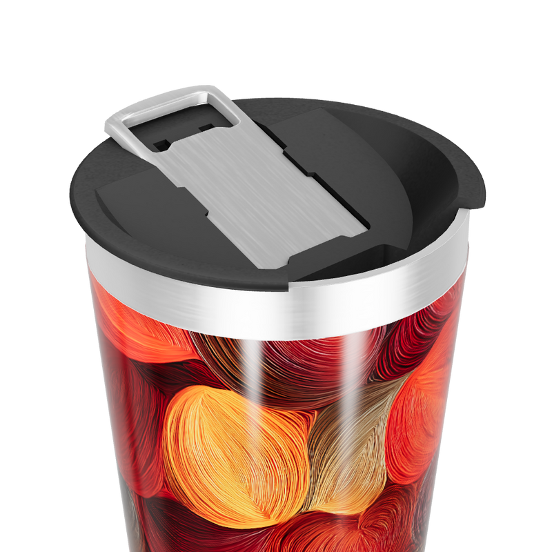 Copo Térmico - Estampa Colorida Fibra