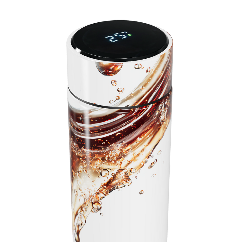 Garrafa Térmica Touch - Estampa Líquida Aço Inox