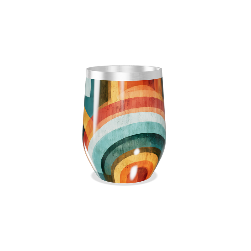 Copo Térmico Slim - Estampado Multicor Aço