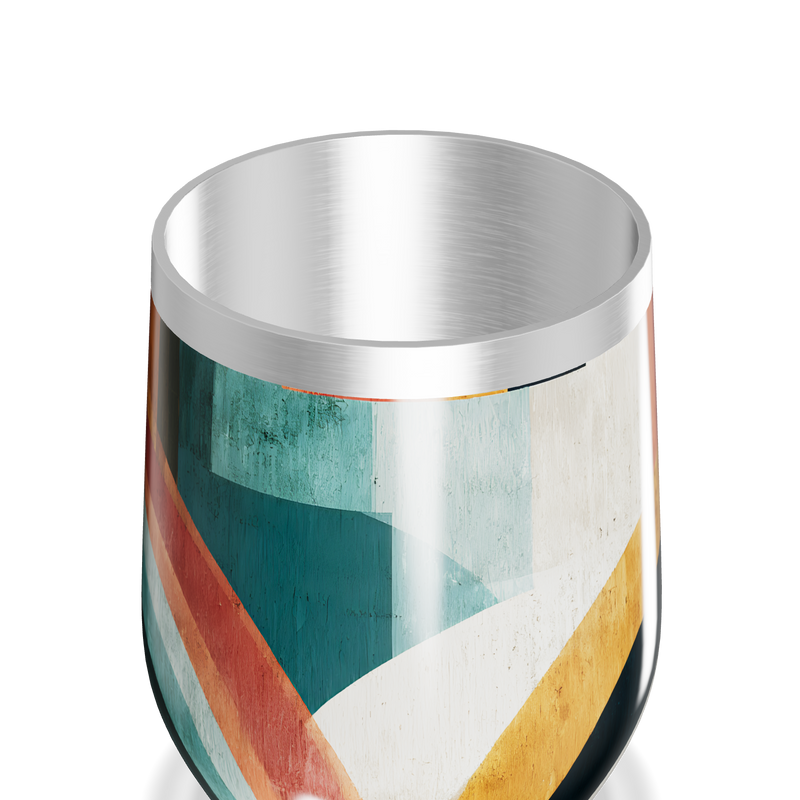 Copo Térmico Slim - Estampado Multicor Aço