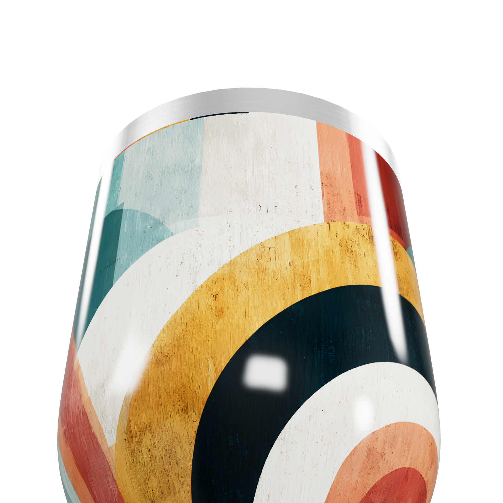 Copo Térmico Slim - Estampado Multicor Aço