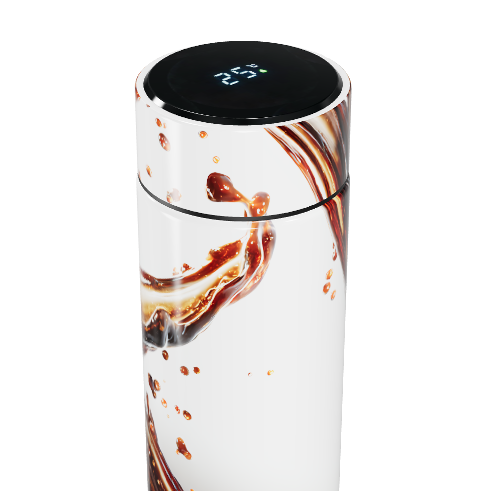 Garrafa Térmica Touch - Estampa Café Digital