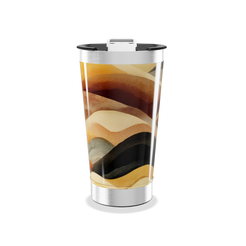 Copo Térmico - Estampa Ondas Coloridas