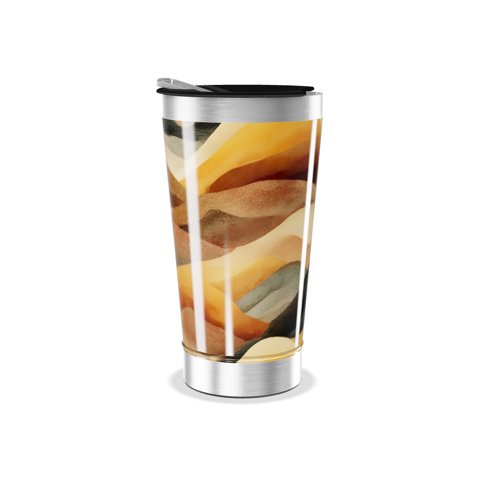 Copo Térmico - Estampa Ondas Coloridas