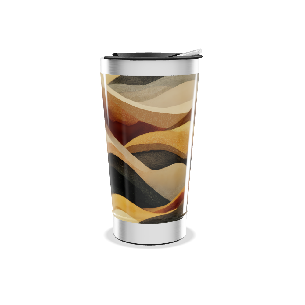 Copo Térmico - Estampa Ondas Coloridas