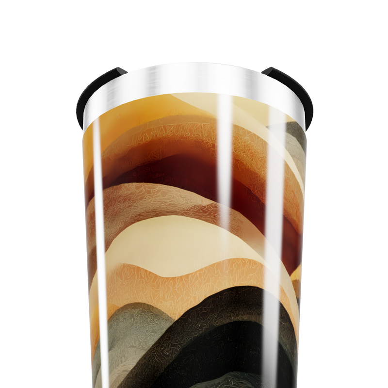 Copo Térmico - Estampa Ondas Coloridas