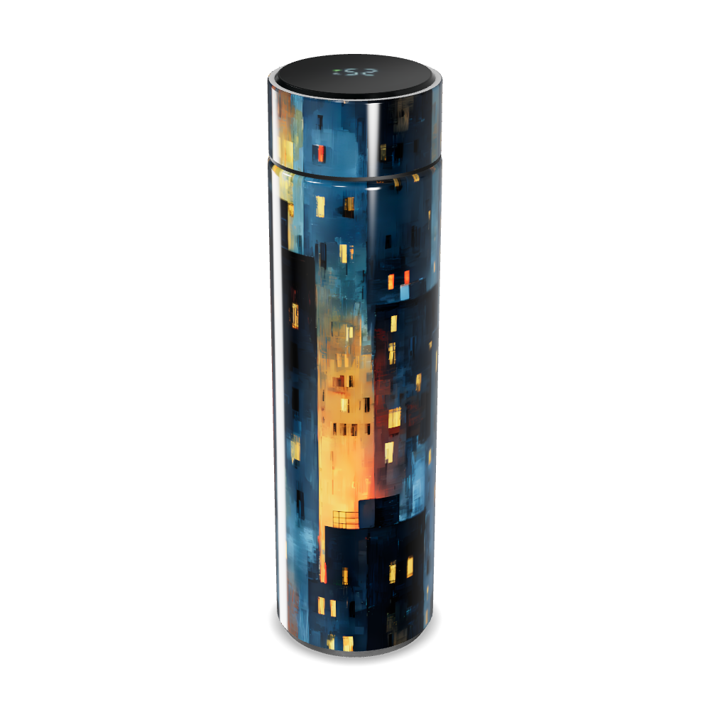 Garrafa Térmica Touch - Estampa Noturna Colorida