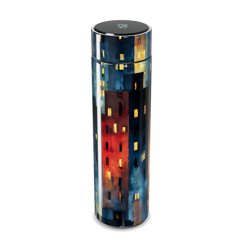 Garrafa Térmica Touch - Estampa Noturna Colorida