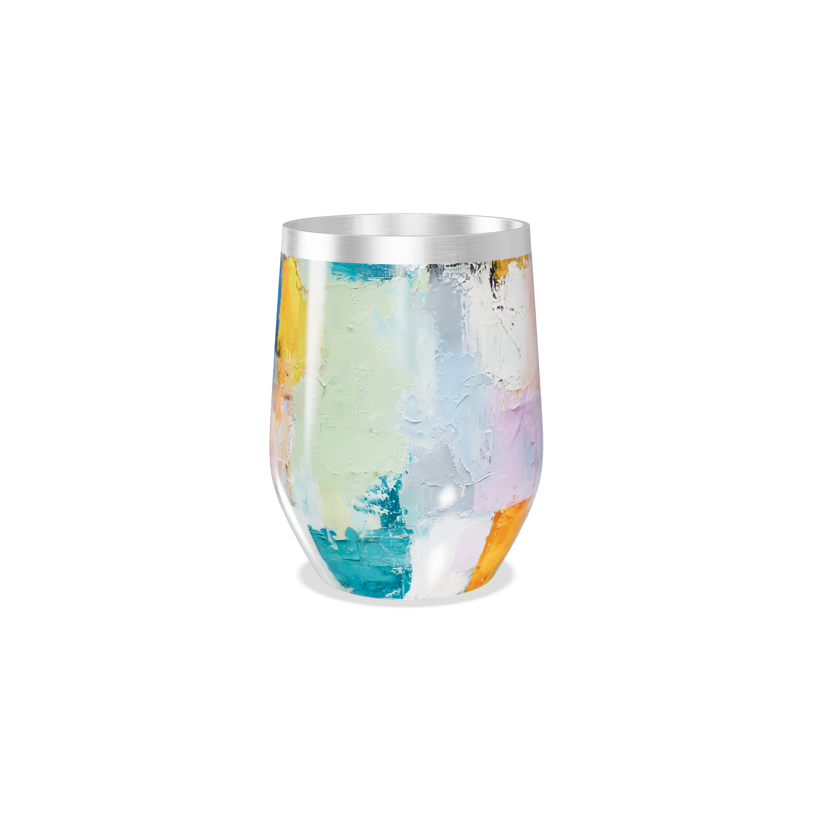 Copo Térmico Slim - Colorido Aço Inox Abstrato