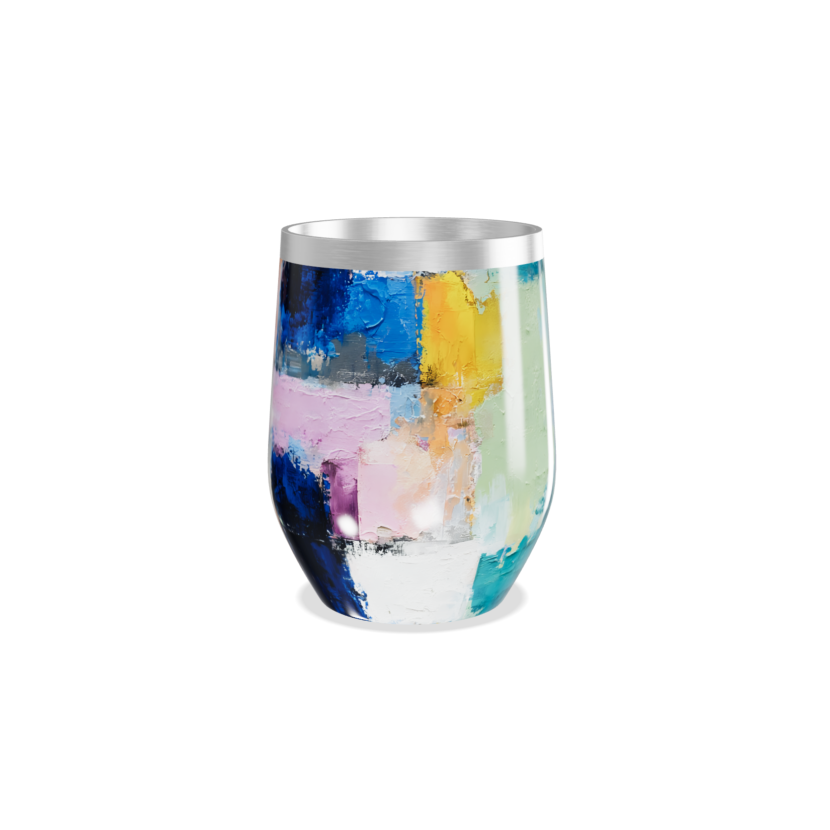 Copo Térmico Slim - Colorido Aço Inox Abstrato