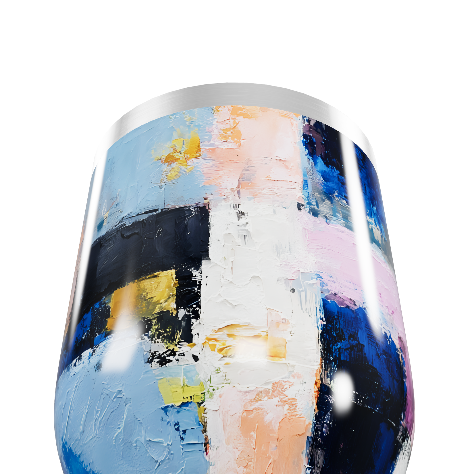 Copo Térmico Slim - Colorido Aço Inox Abstrato