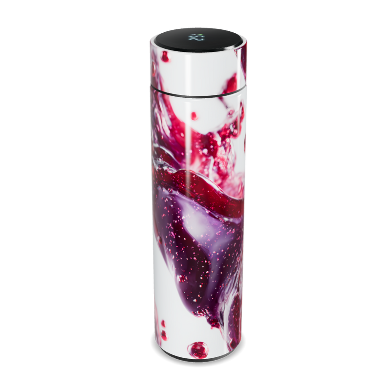 Garrafa Térmica Touch - Estampa Vinho Abstrata