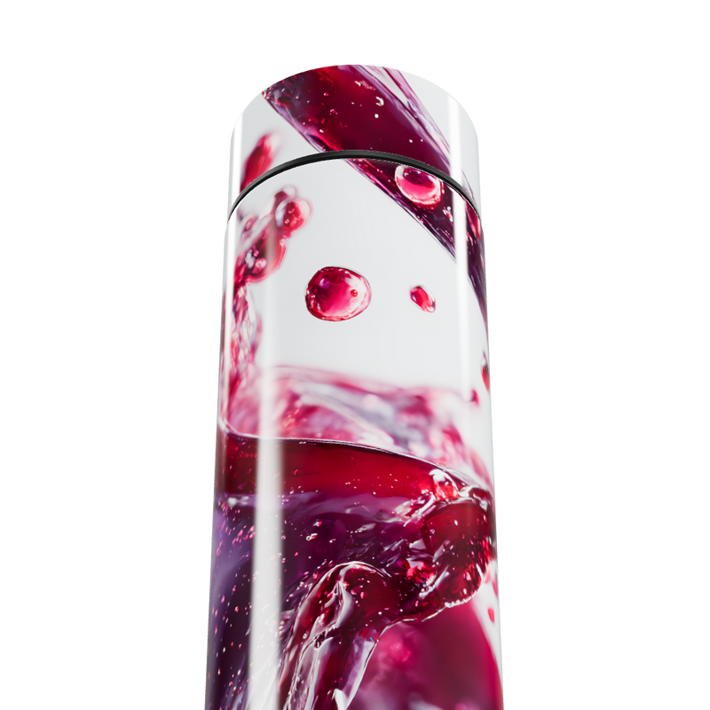 Garrafa Térmica Touch - Estampa Vinho Abstrata