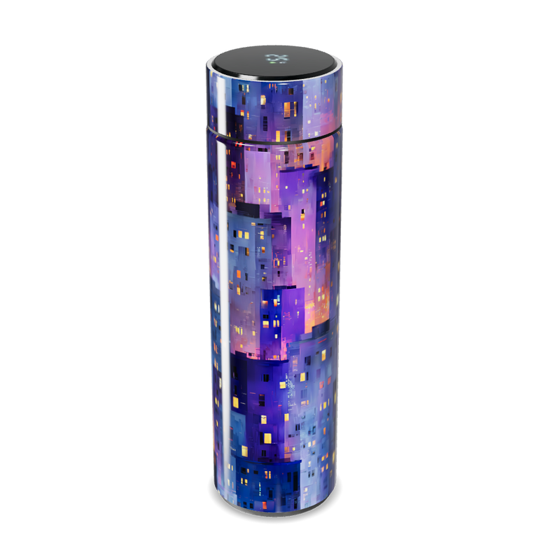 Garrafa Térmica Touch - Estampa Urbana Colorida