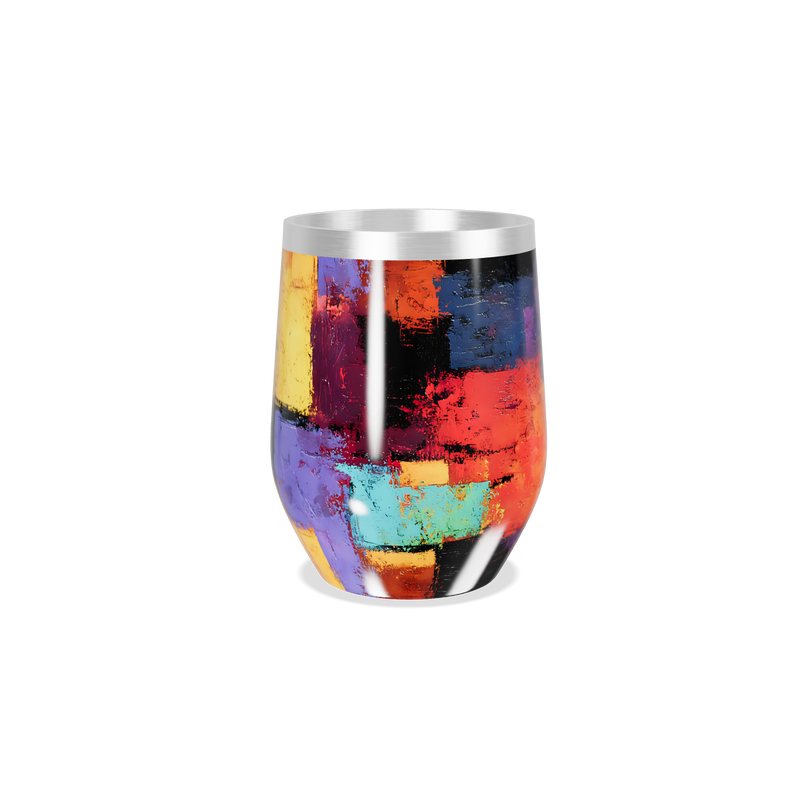 Copo Térmico Slim - Estampa Colorida Abstrata