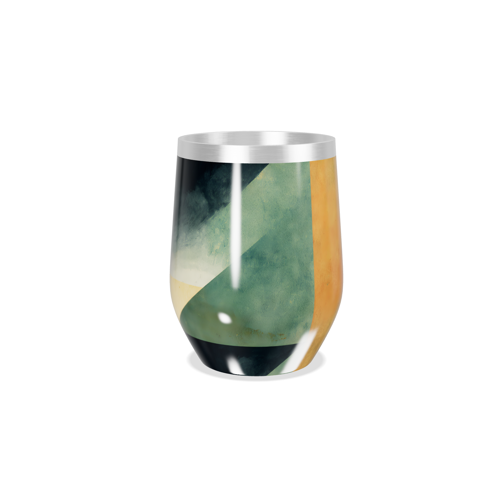 Copo Térmico Slim - Estampa Abstrata Colorida