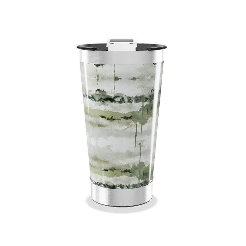 Copo Térmico - Estampa Aquarela Verde