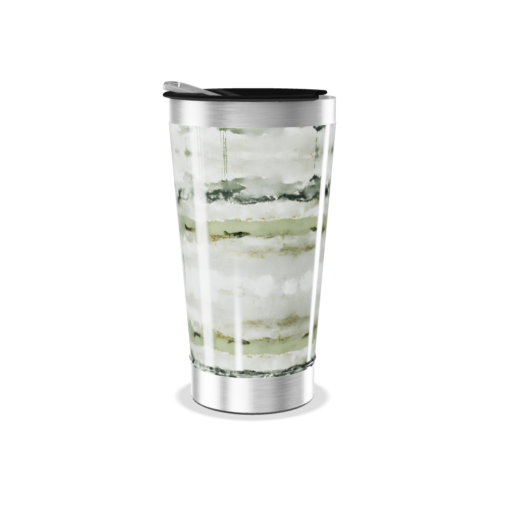 Copo Térmico - Estampa Aquarela Verde