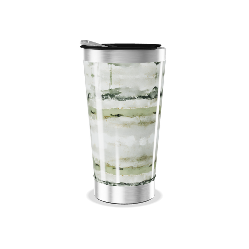 Copo Térmico - Estampa Aquarela Verde