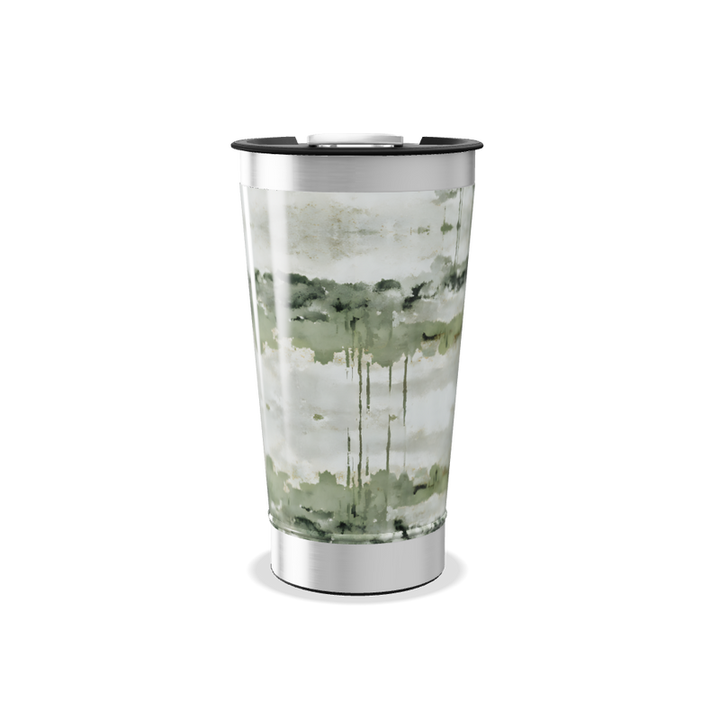 Copo Térmico - Estampa Aquarela Verde