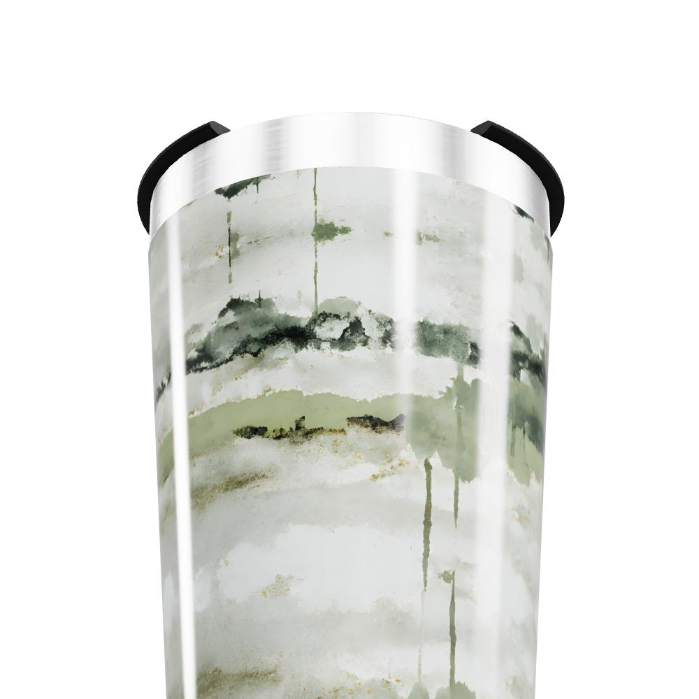 Copo Térmico - Estampa Aquarela Verde