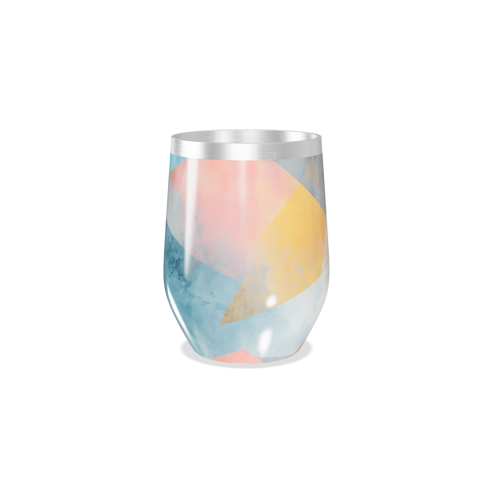 Copo Térmico Slim - Geométrico Colorido Inox